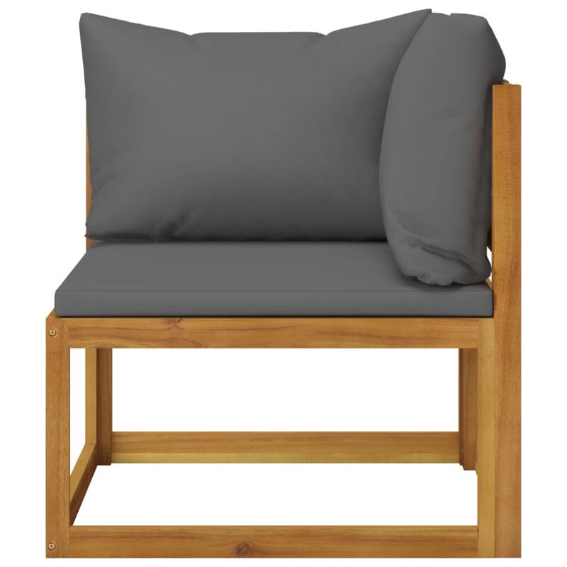 vidaXL 6 Piece Garden Lounge Set with Cushion Solid Acacia Wood