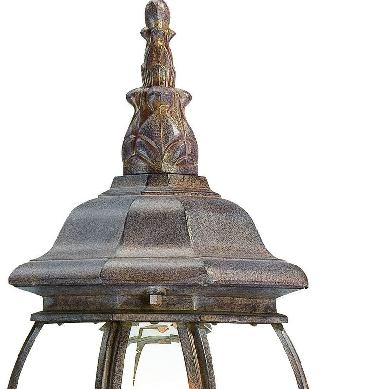 Hivvago Dark Brown Glass Globe Wall Light