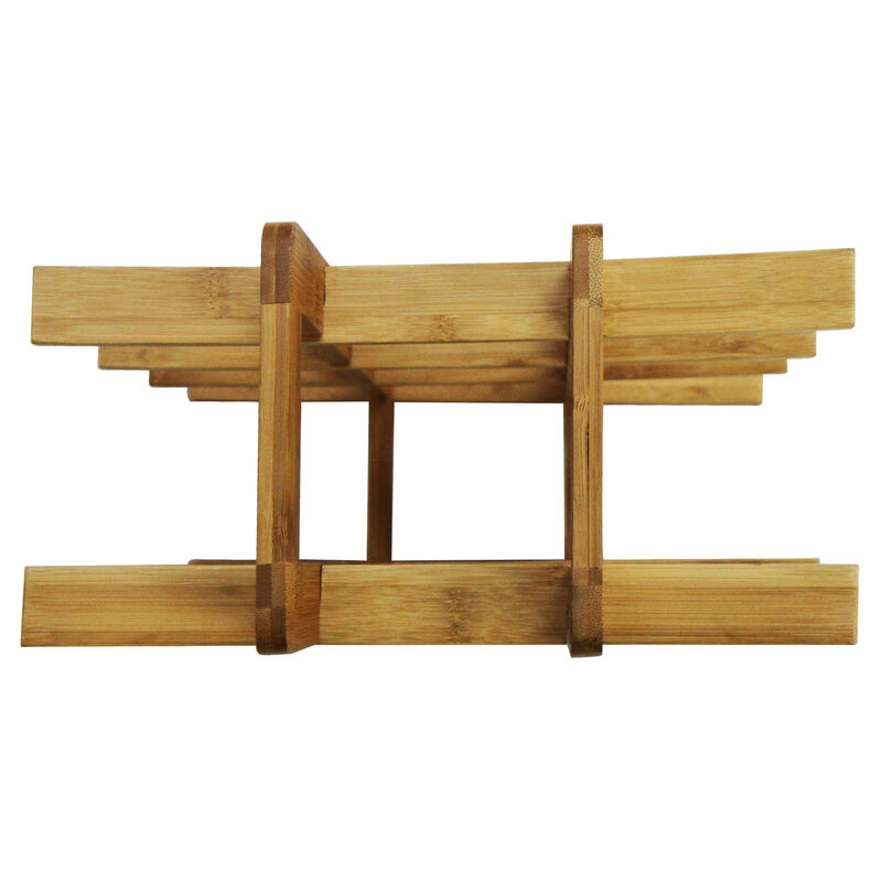 Oceanstar 12-Bottle Natural Bamboo Wine Rack