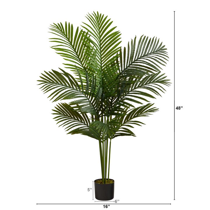Hivvago 4 Feet Paradise Palm Artificial Tree
