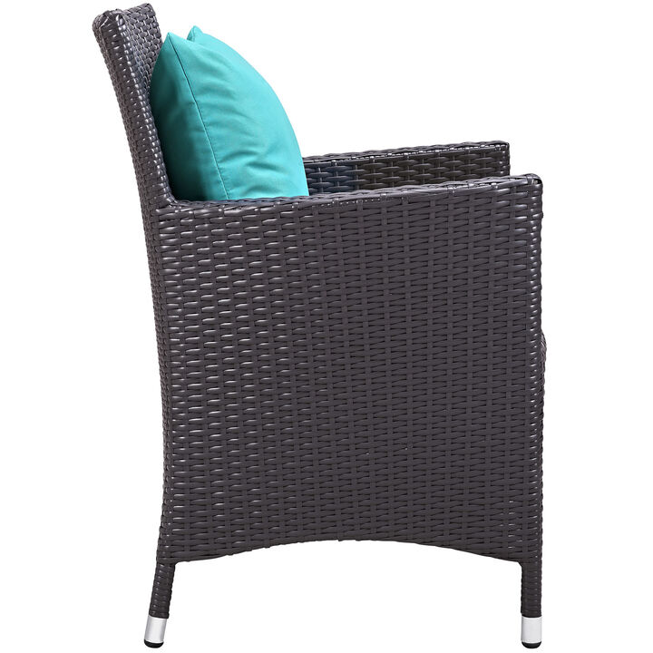 Convene Dining Outdoor Patio Armchair - Espresso Mocha