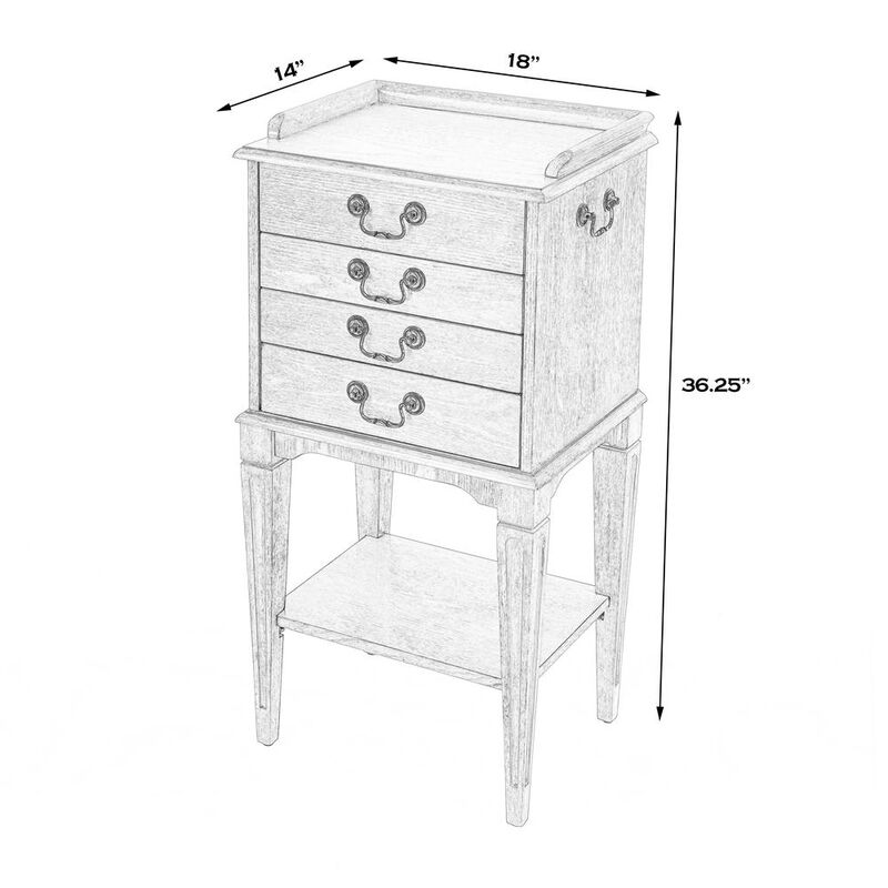 Butler Specialty Hardwick 4-Drawer Chest, Gray