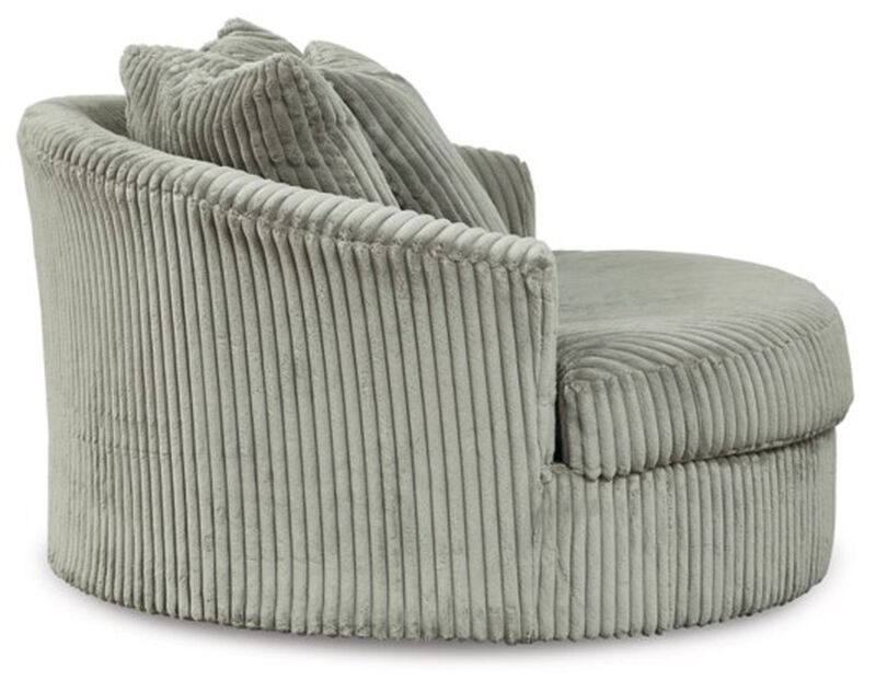 Lindyn Oversized Fog Swivel Accent Chair