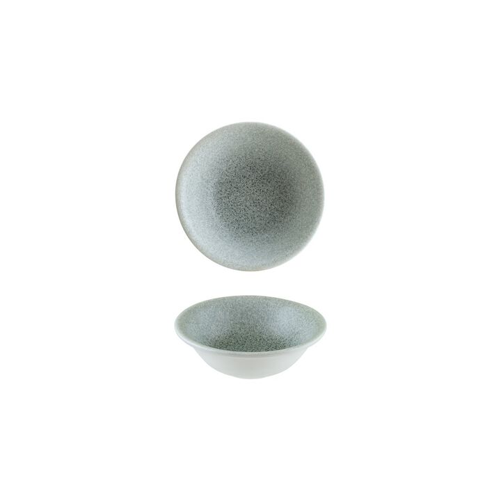 Luca Ocean Matte dia.6.25" h:2" 13 oz. Round Blue Porcelain Bowl (Set of 4)