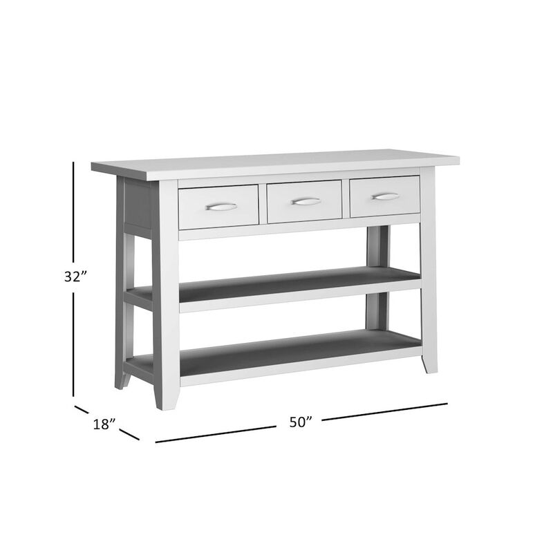 Jofran Solid Wood 50 Sofa Table