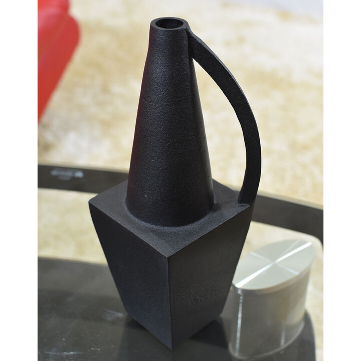 Handmade Aluminium Geometric Black Bud Vase For Indoor & Outdoor Use BBH Homes