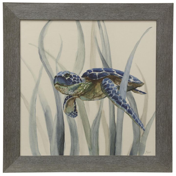 Turtle In Seagrass II Wall Art