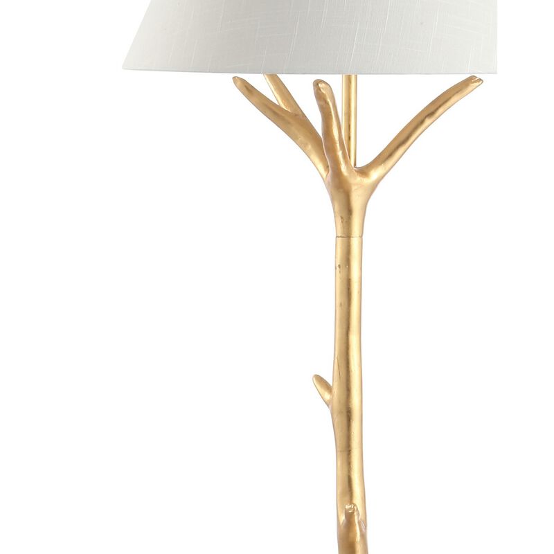 Arbor Faux Bois Resin LED Floor Lamp