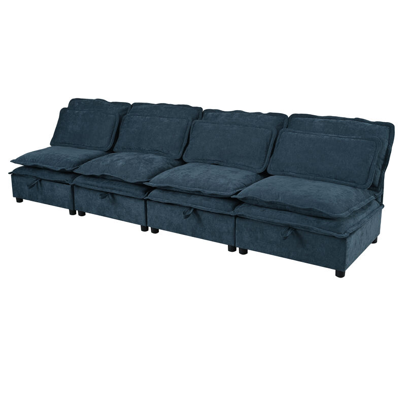 Merax Polyester Double-Layer Cushion Modular Sofa