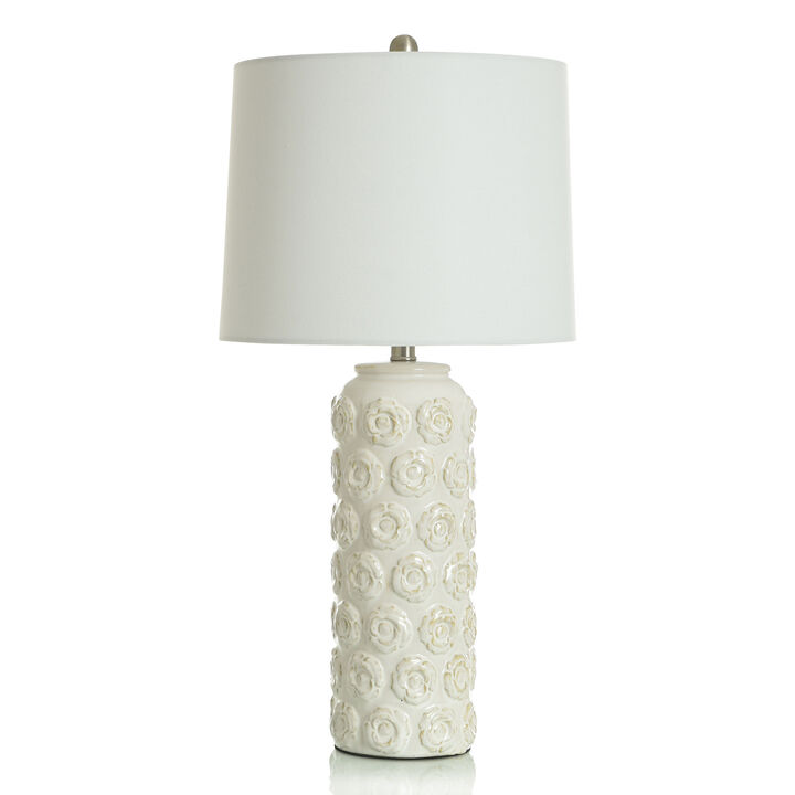 Flor Cream Table Lamp