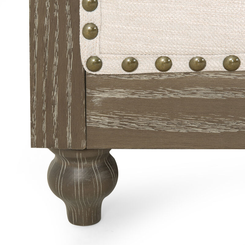 Merax 3-Seat Sofa with Wooden Legs