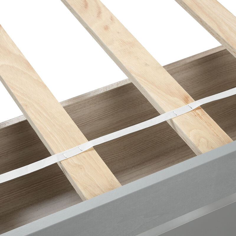 Merax Wood Bed Frame with Two Drawers