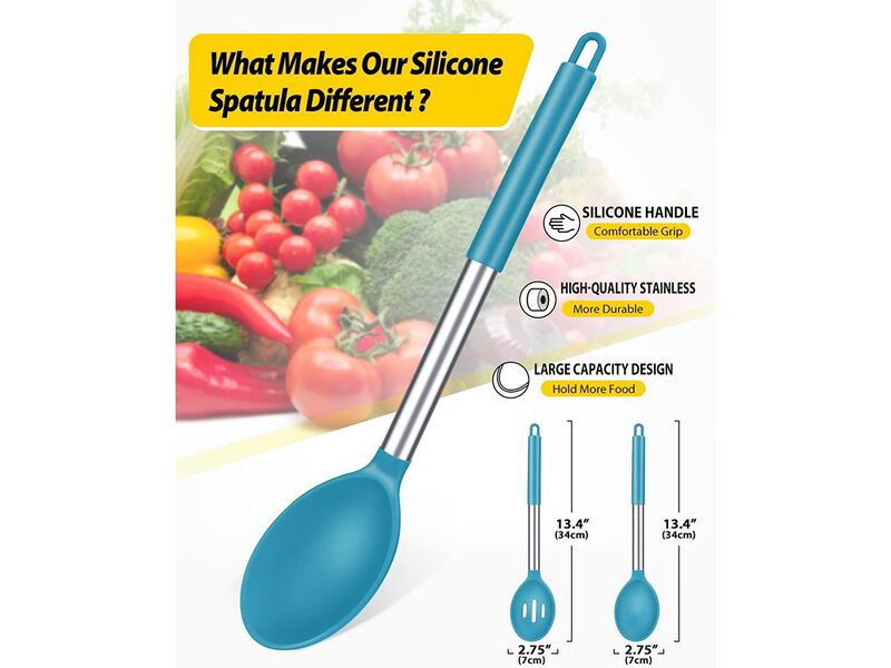 BUNDLEPRO Non Stick Solid Basting Spoon Pack of 2