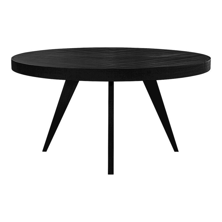 Moe’s Parq 60 Inch Round Dining Table Black