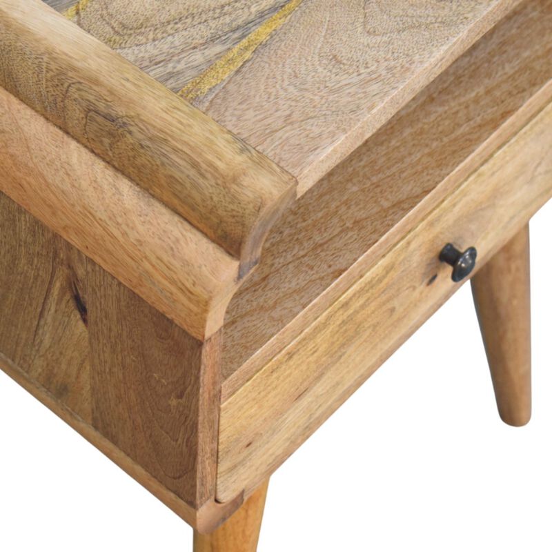 Artisan Furniture Solid Wood Newton Oak-ish Nightstand