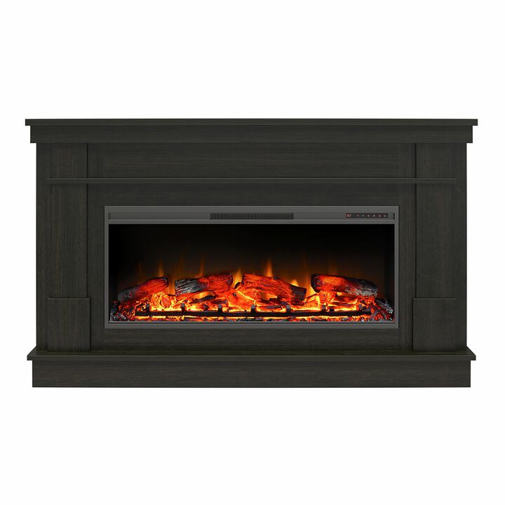 Elmcroft Wide Mantel with Linear Electric Fireplace