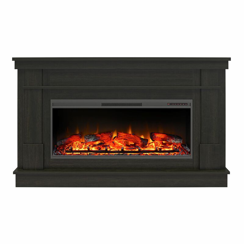 Elmcroft Wide Mantel with Linear Electric Fireplace