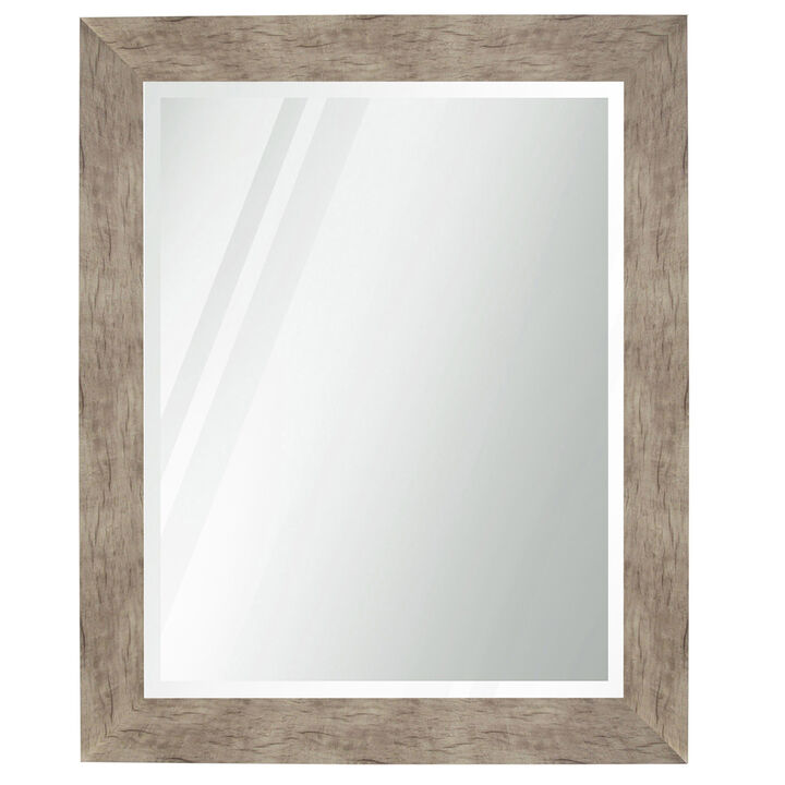 Mirror With Barnwood Finish