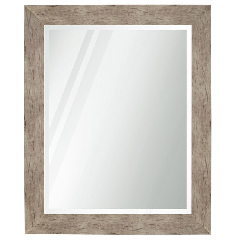 Mirror With Barnwood Finish