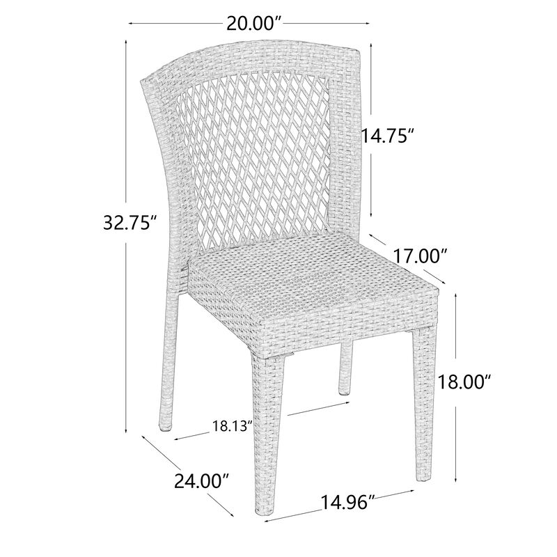 Merax Outdoor Dining  Leisure Chairs Set of 2