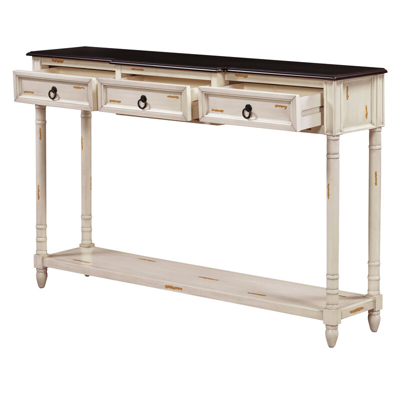 Merax Chic Console Table with Drawers for Entryway
