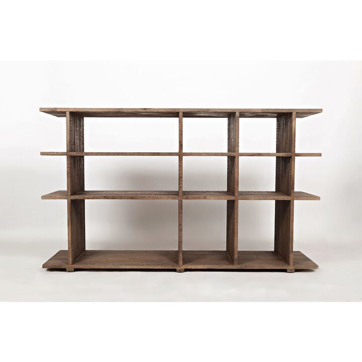 Jofran Conundrum Modern Distressed Solid Acacia Bookcase