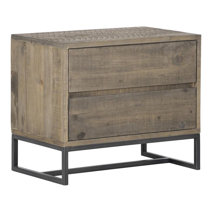 Moe's Home Collection Elena Nightstand, Brown