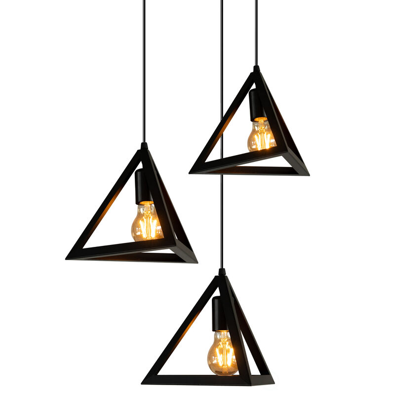 Sset of 3 Triangle Ceiling Lights