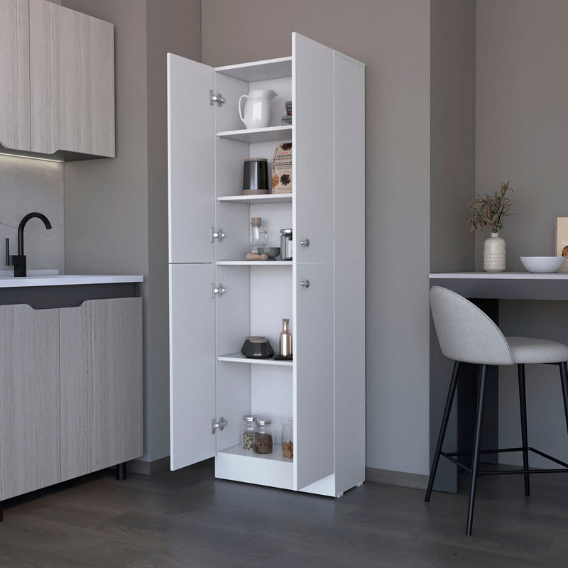 Pantry Cabinet Coahoma, Kitchen, White