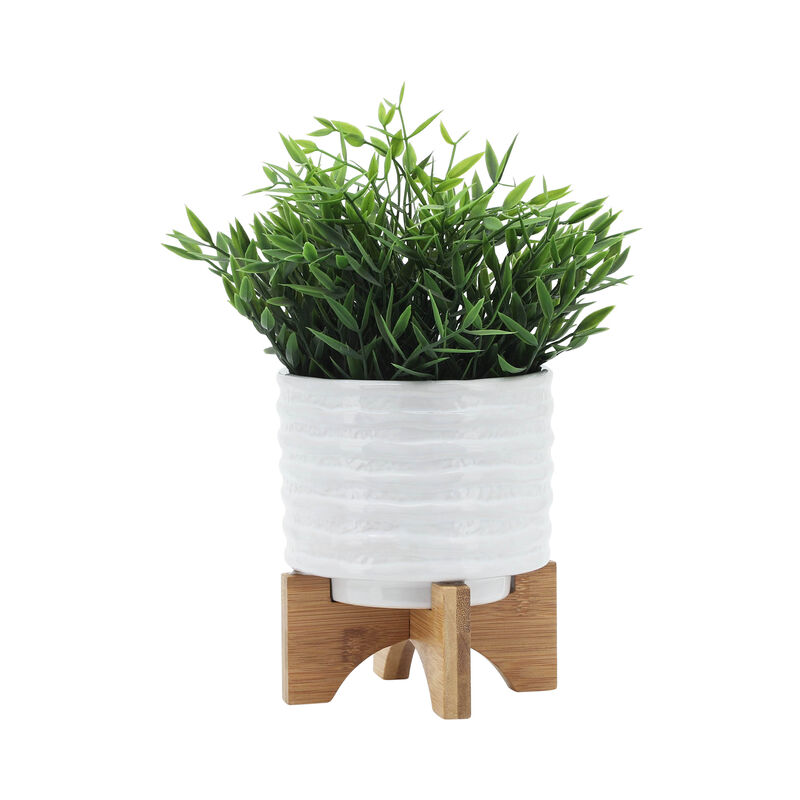 Ceramic 6" Planter on Stand
