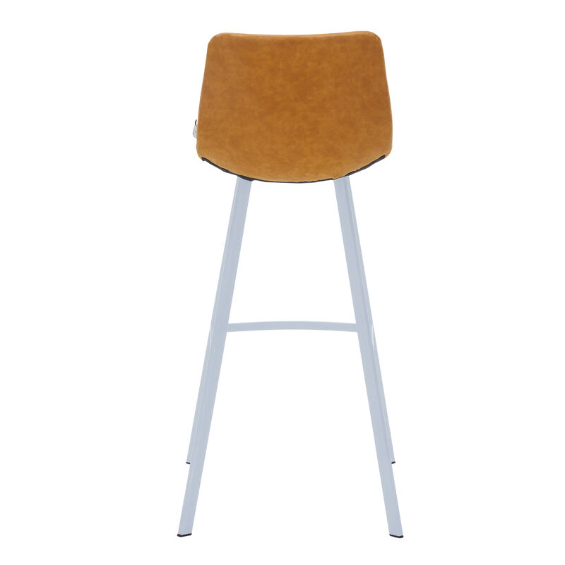 Elland - Bar stool -Light Grey- White Base