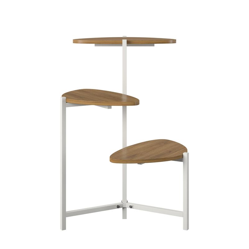 Novogratz Tallulah Plant Stand, Walnut/White