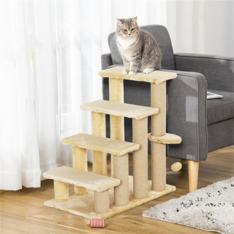 Cat Tree Multi-Level Tower with Scratching Posts, Perches, and Play Areas for Cats