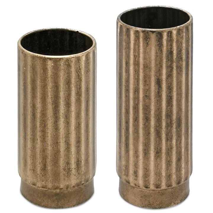 Set of 2 Iron Vases – Decorative Home Accents