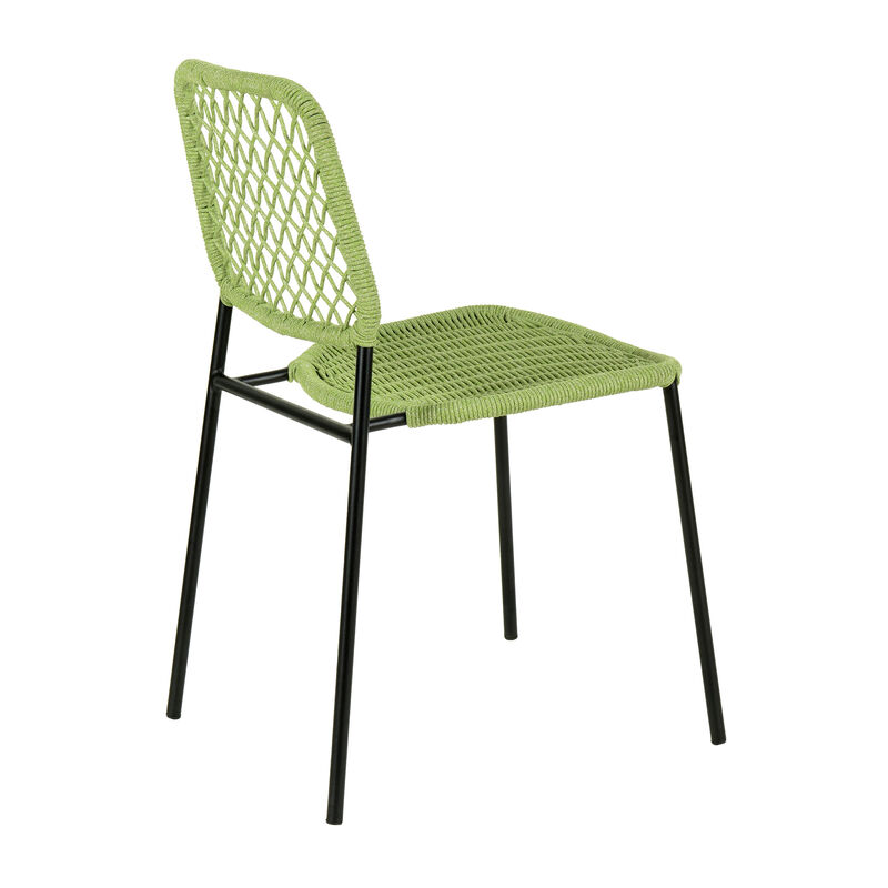 Lucy Natural Dyed Cord Outdoor Dining Chair
