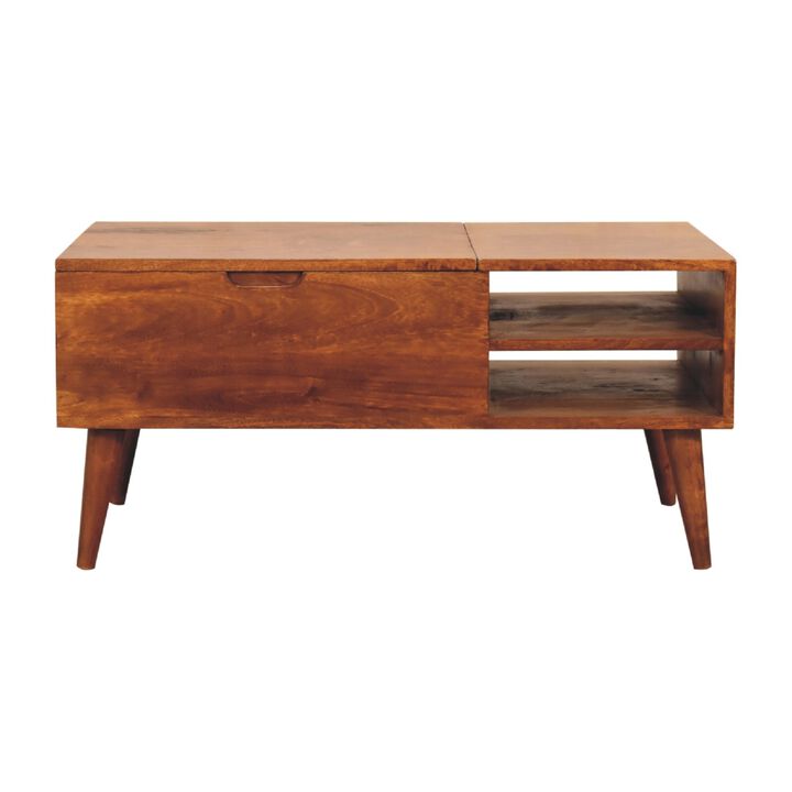 Chestnut Handle  Solid Wood Media Unit