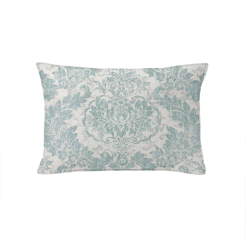 6ix Tailors Fine Linens Damaskus Linen Mist Decorative Throw Pillows