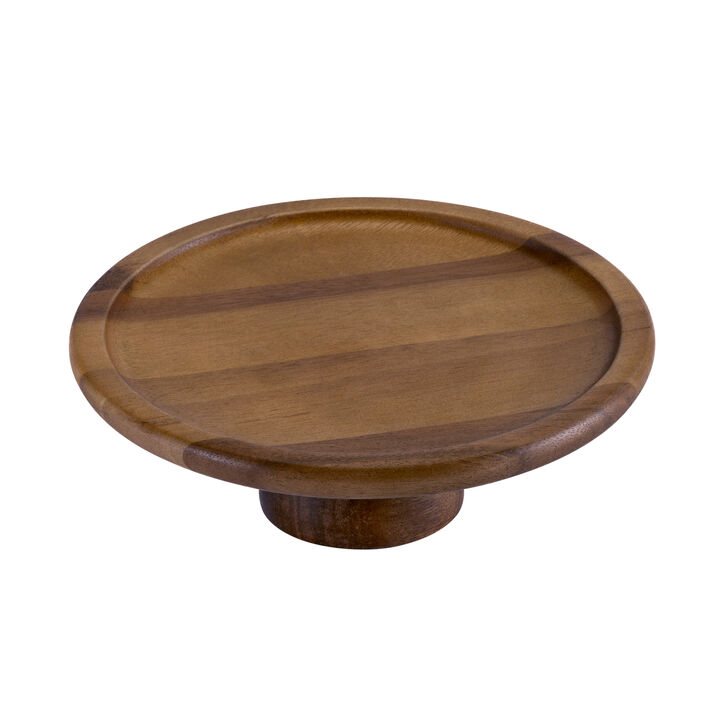 Cake Stand - small - Natural Acacia Base