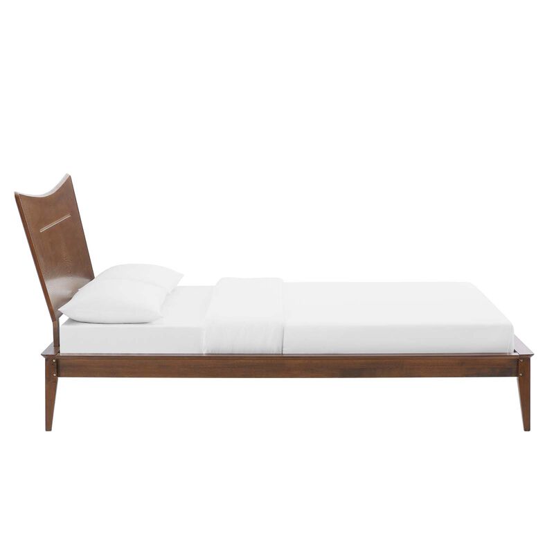 Modway - Astra King Wood Platform Bed Walnut
