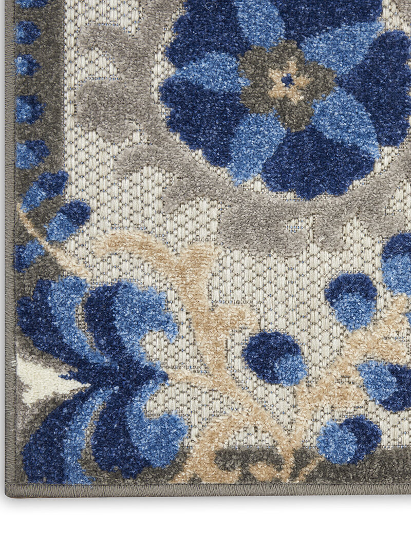 Aloha ALH17 Natural/Blue 3'6" x 5'6" Rug