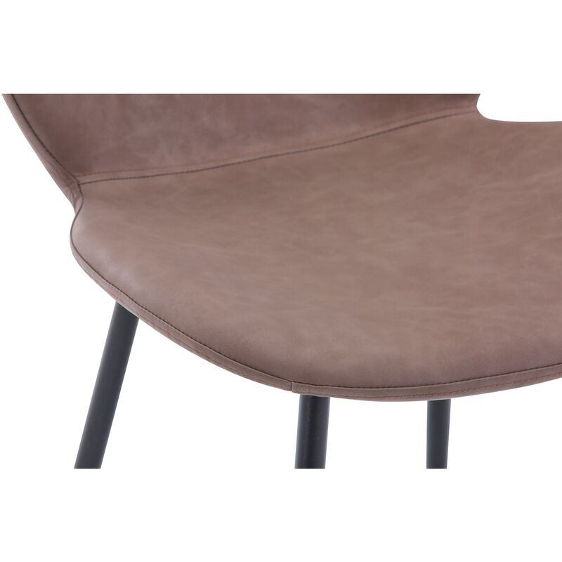 Jofran Wright Contemporary Upholstered Faux Leather Dining Chair (Set of 4)