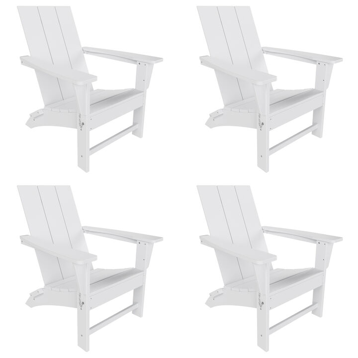 WestinTrends Modern Folding Adirondack Chair (Set of 4)