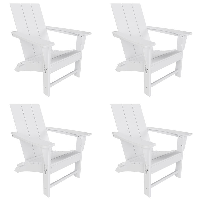 WestinTrends Modern Folding Adirondack Chair (Set of 4)