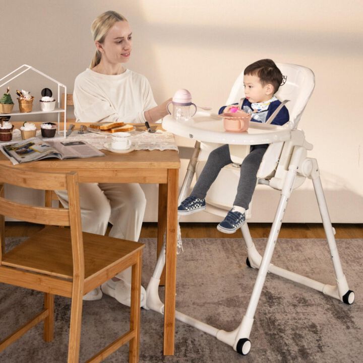 Hivvago 4-in-1 Baby High Chair with 6 Adjustable Heights
