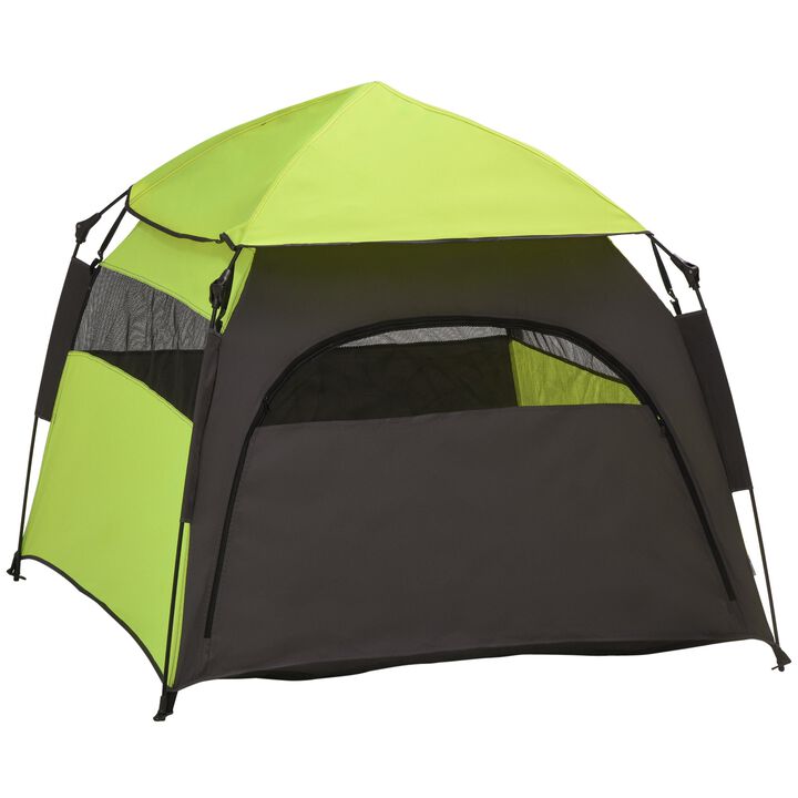 Green Pet Adventure: Extra Large Portable Dog Camping Tent