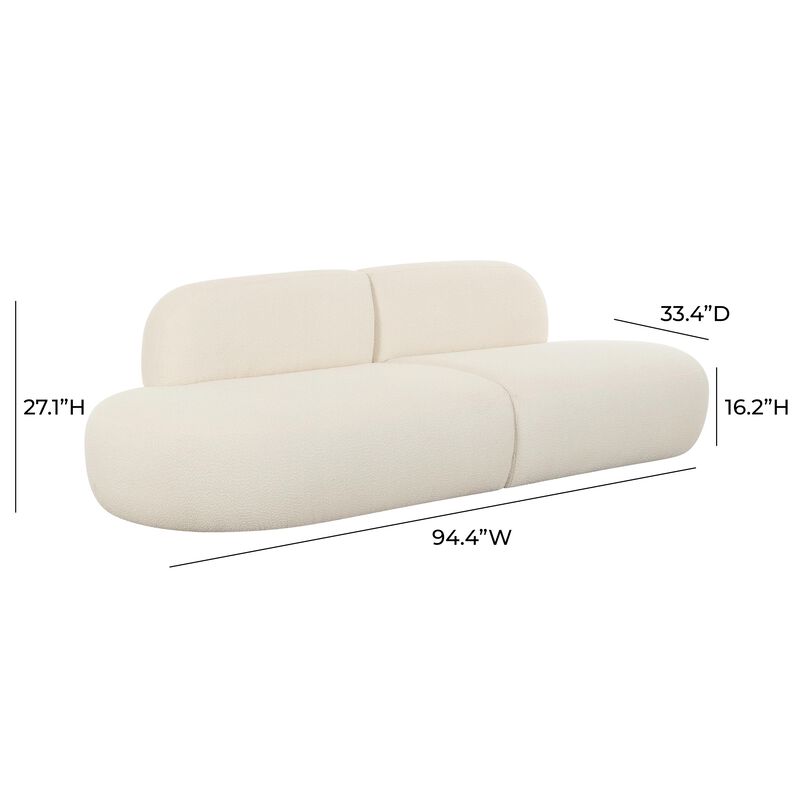 Broohah Beige Linen Sofa