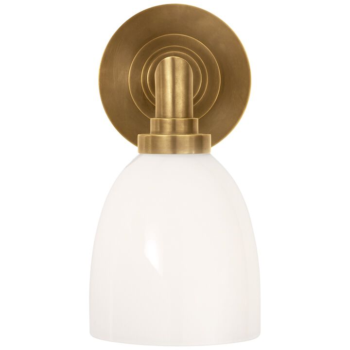 Wilton Triple Bath Light in Antique Brass