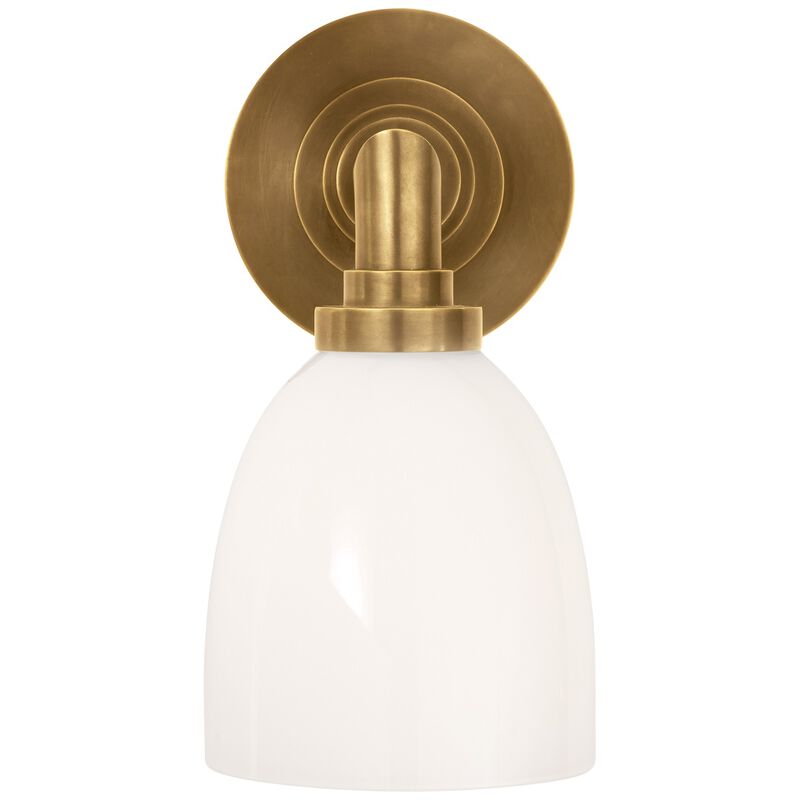Wilton Triple Bath Light in Antique Brass