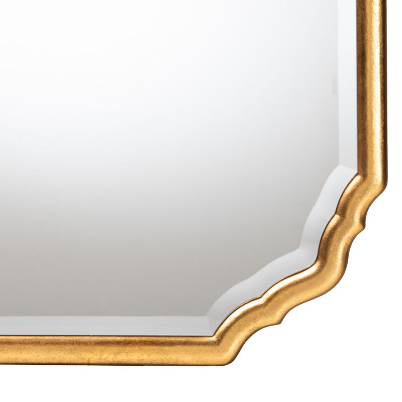 Baxton Studio Pacino Antique Goldleaf Accent Wall Mirror