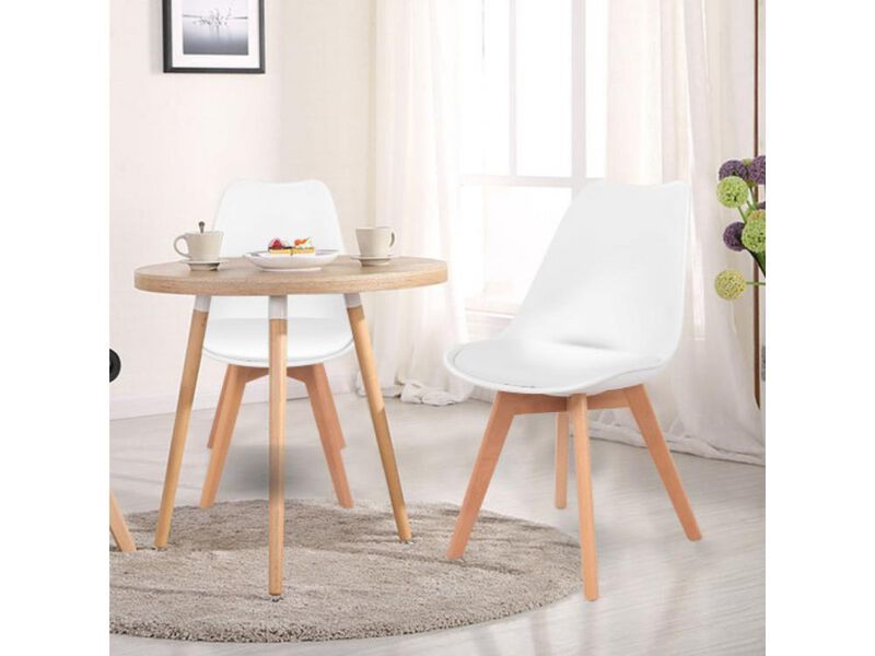 Set of 4 Mid Century Armless Dining Chairs
